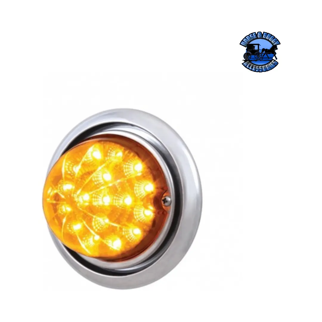 Front Bumper Light With 17 Amber Led Reflector Light For Freightliner Columbia (Choose Color) 1
