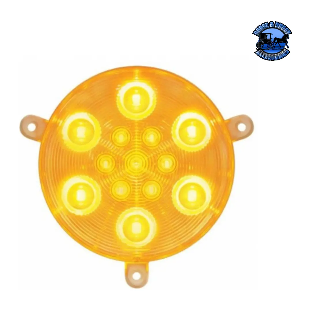 Up-37617 13 Amber Led Daytime Running Light For 2005-2010 Freightliner Century - Clear Lens #37617 1