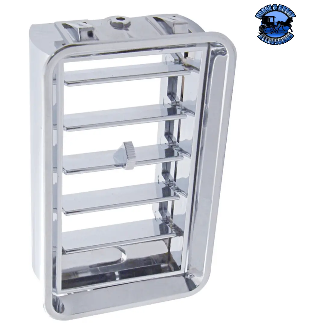 Chrome Plastic A/C Vent For 1989-2010 Freightliner Fld/Classic - Center Dash #41024 1