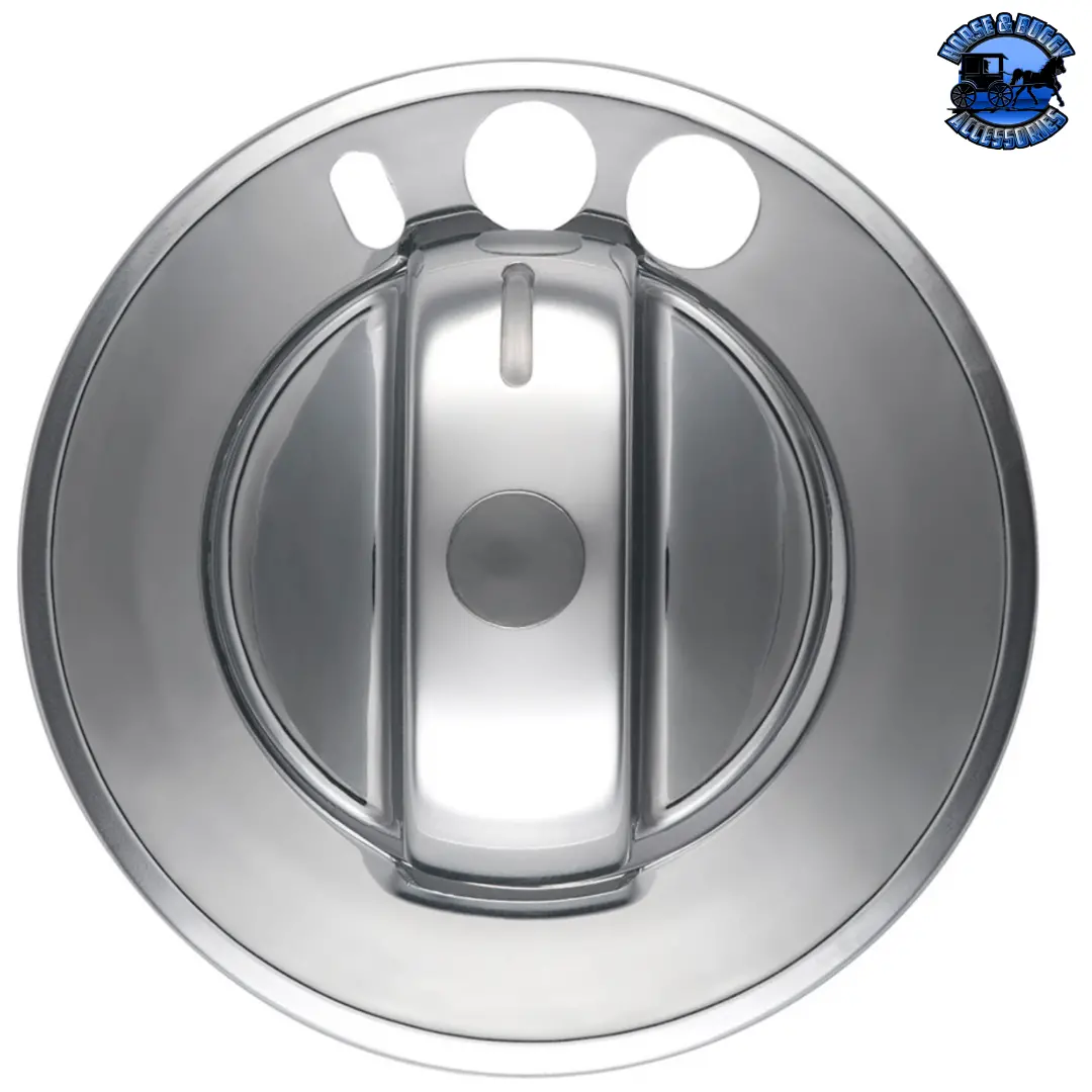 Chrome Plastic 2-Piece Headlight Switch Cover For 2008-2017 Freightliner Cascadia #42066 1