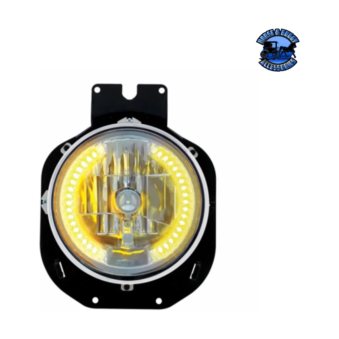 Crystal Headlight With 34 Led Side Light Bars For 1996-2005 Freightliner Century (Choose Color) 1