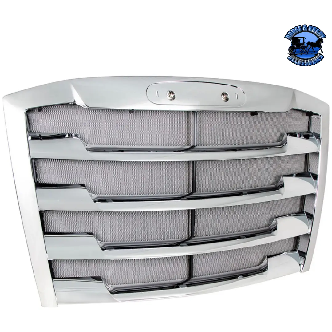 Chrome Grille With Bug Screen For 2018-2022 Freightliner Cascadia (Choose Color) 1
