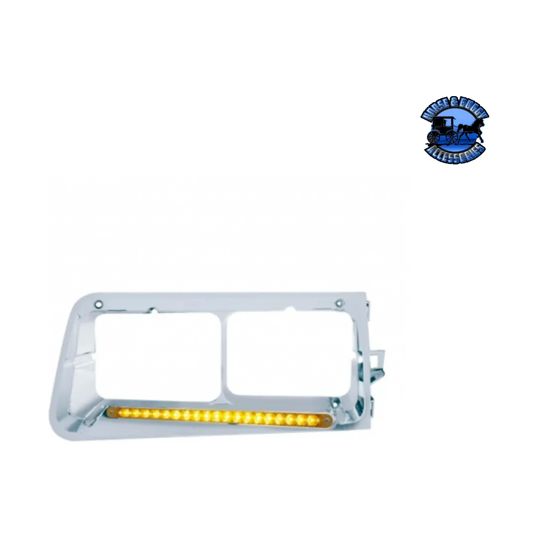 19 Led Headlight Bezel For 1989-2009 Freightliner Fld (Choose Color) (Choose Side) 1