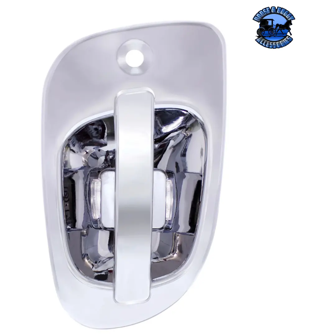 6 White Led Chrome Door Handle Cover For Freightliner (Choose Side) 1