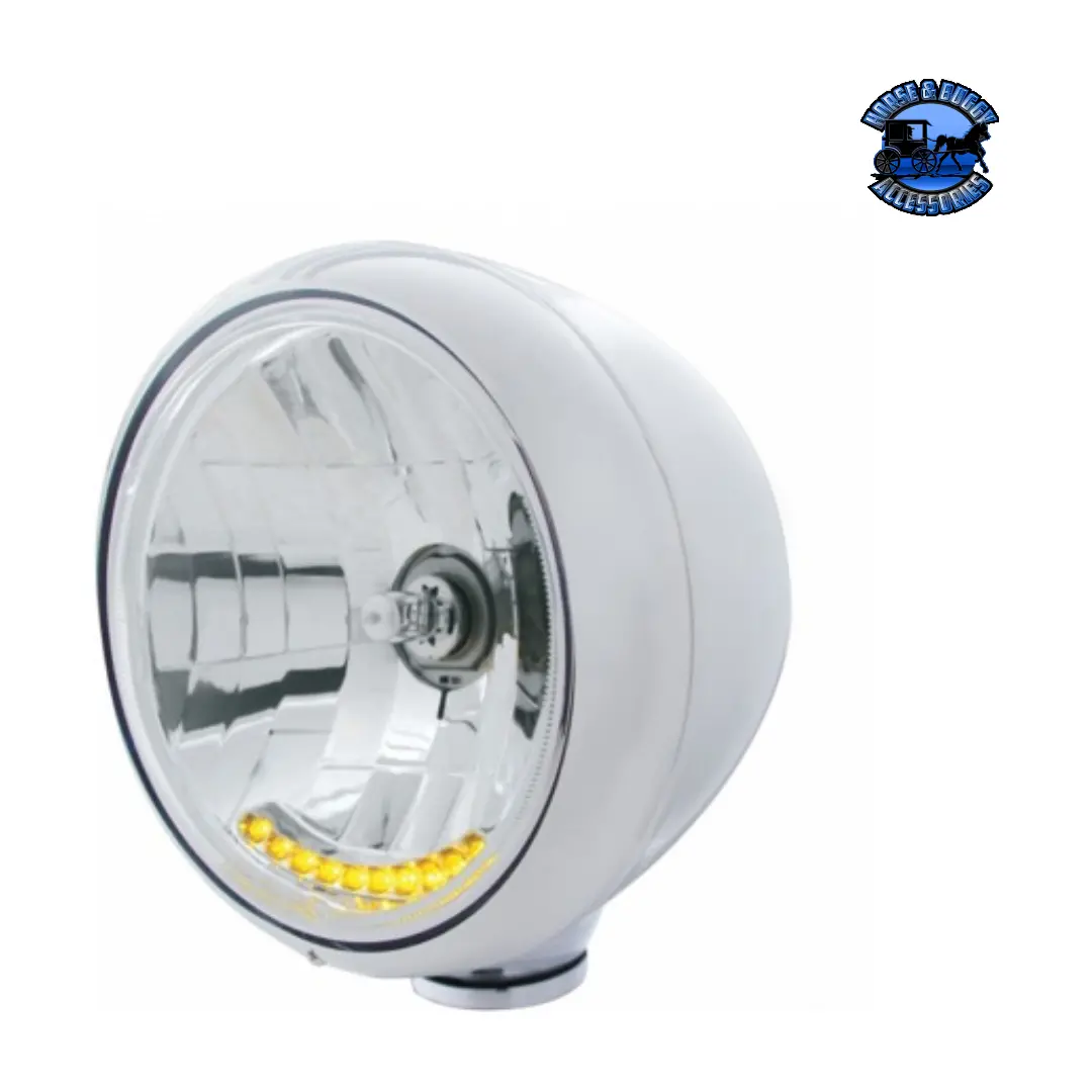 Guide 682-C Style Headlight H4 Bulb With 10 Amber Led (Choose Color) 1