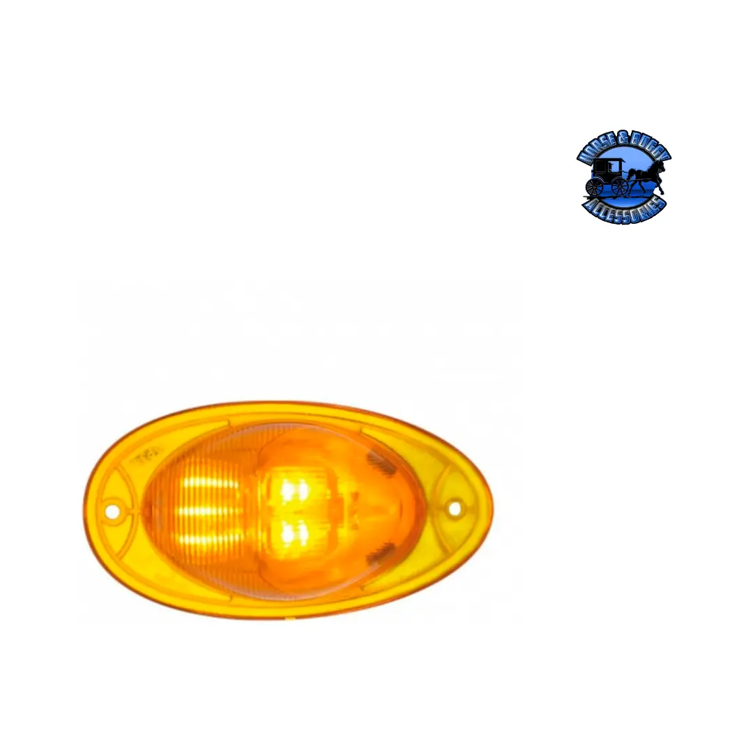7 Led Turn Signal Light For 2008-2017 Freightliner Cascadia - Dome Lens, Amber Led/Clear Lens (Choose Color) 1