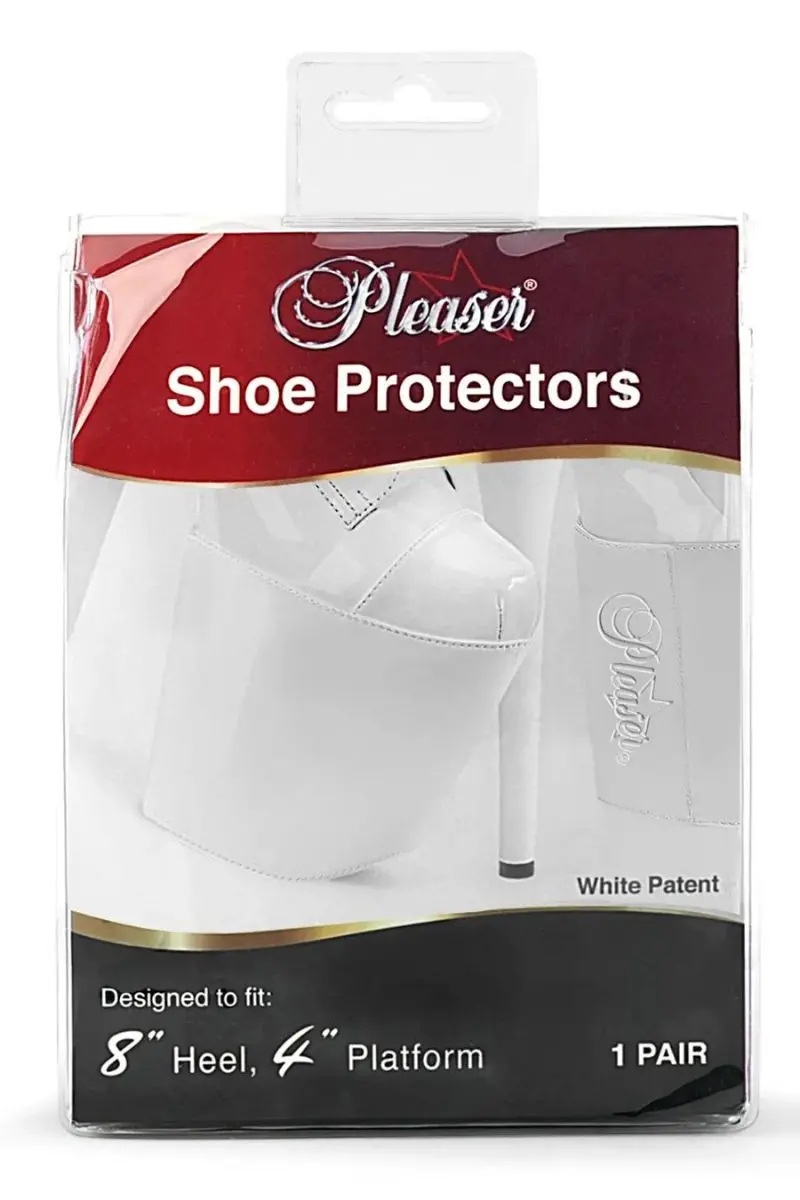 Pleaser Usa Shoe Protectors 8Inch - Patent White 1