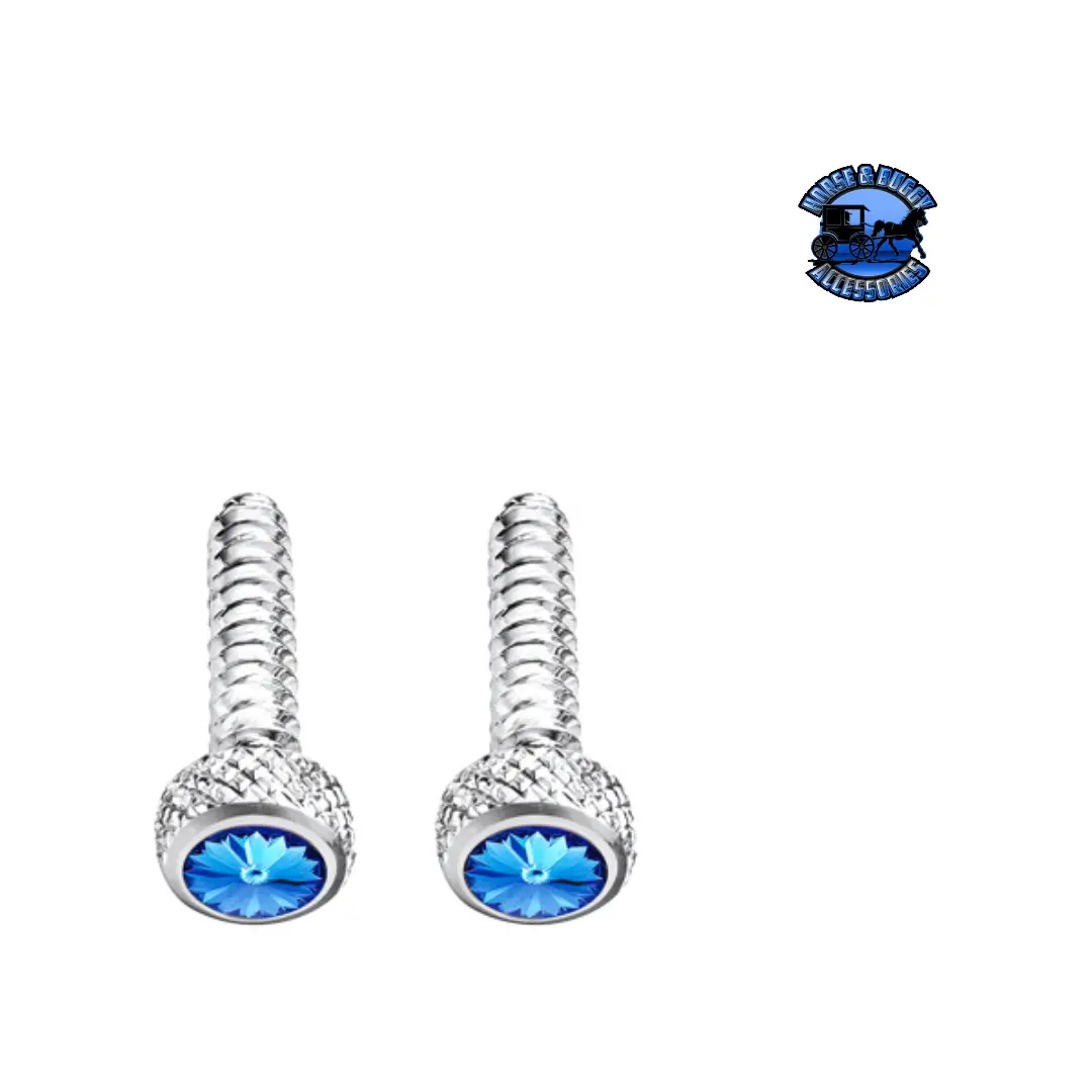 Chrome Short Dash Screw For Freightliner With Color Crystal (2-Pack) (Choose Color) 1