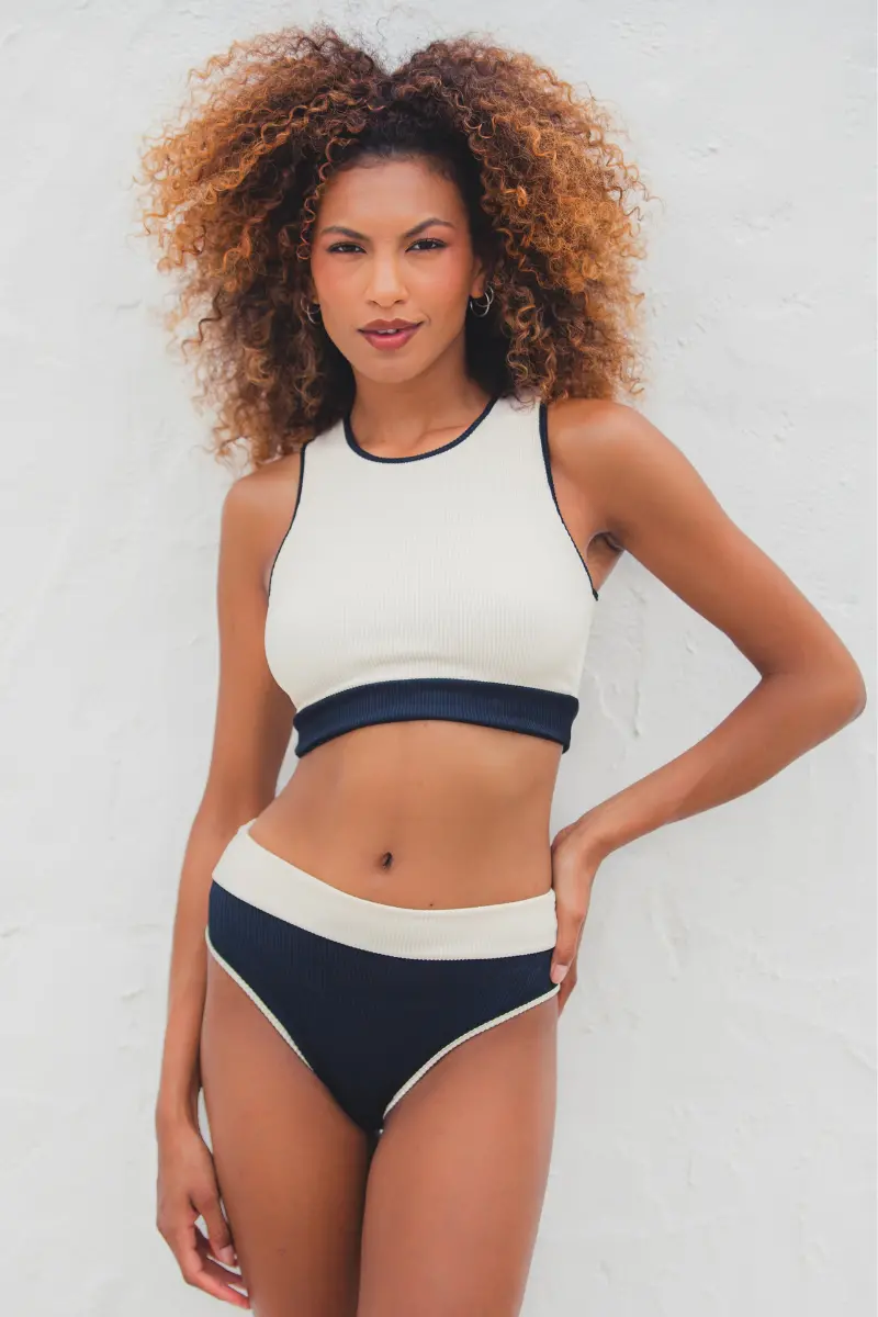 Sorte Solei Bottoms - Black/Off White 1