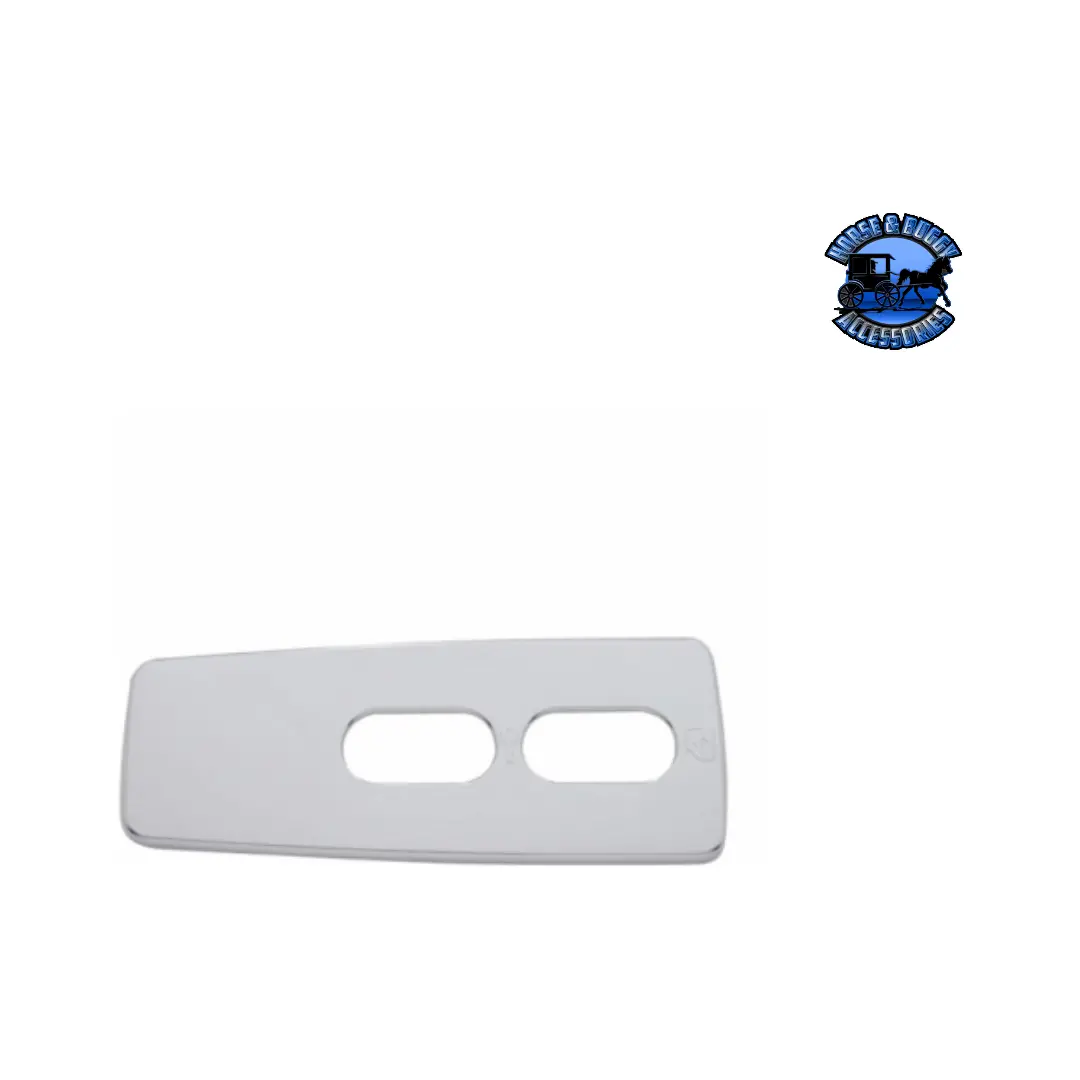 Chrome Window Switch Cover For 2008-2017 Freightliner Cascadia - Passenger - 2 Openings #42095 1