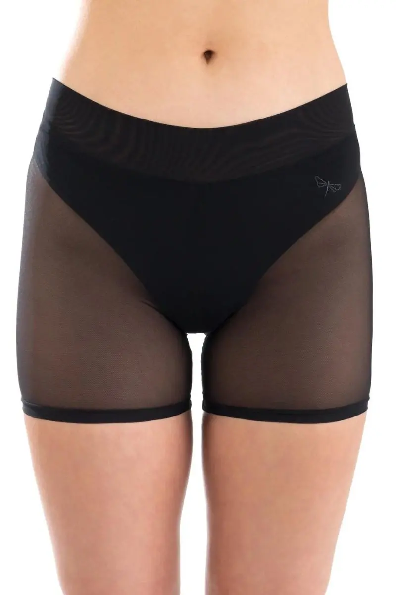 Dragonfly Zoe Shorts - Black Mesh 1