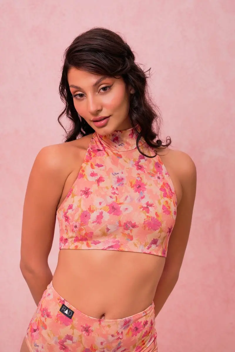 Rad Paradiso Eve Top - Floral Peach 1