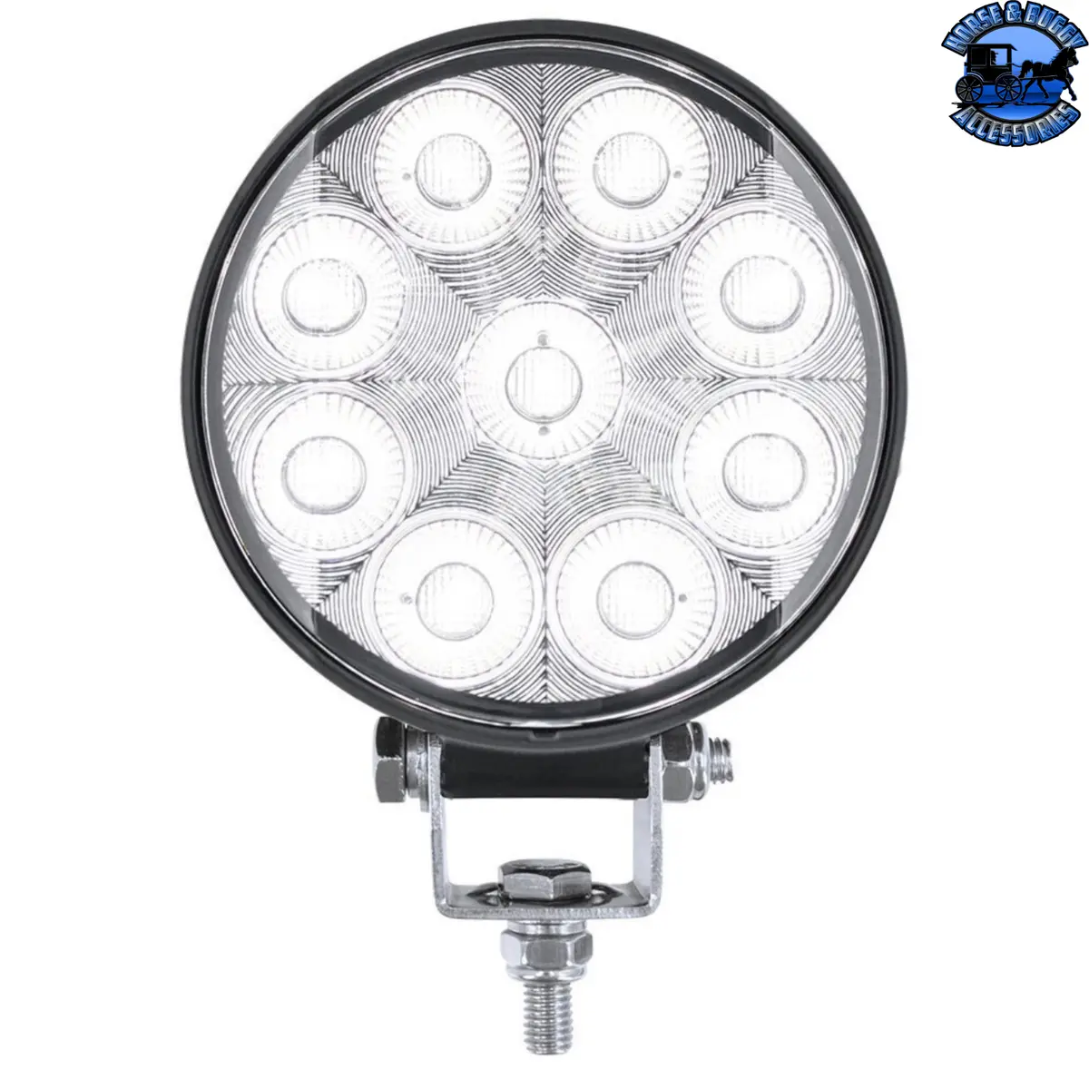 9 Led High Power 3-7/8" Round Work Light-Flood #36704 1