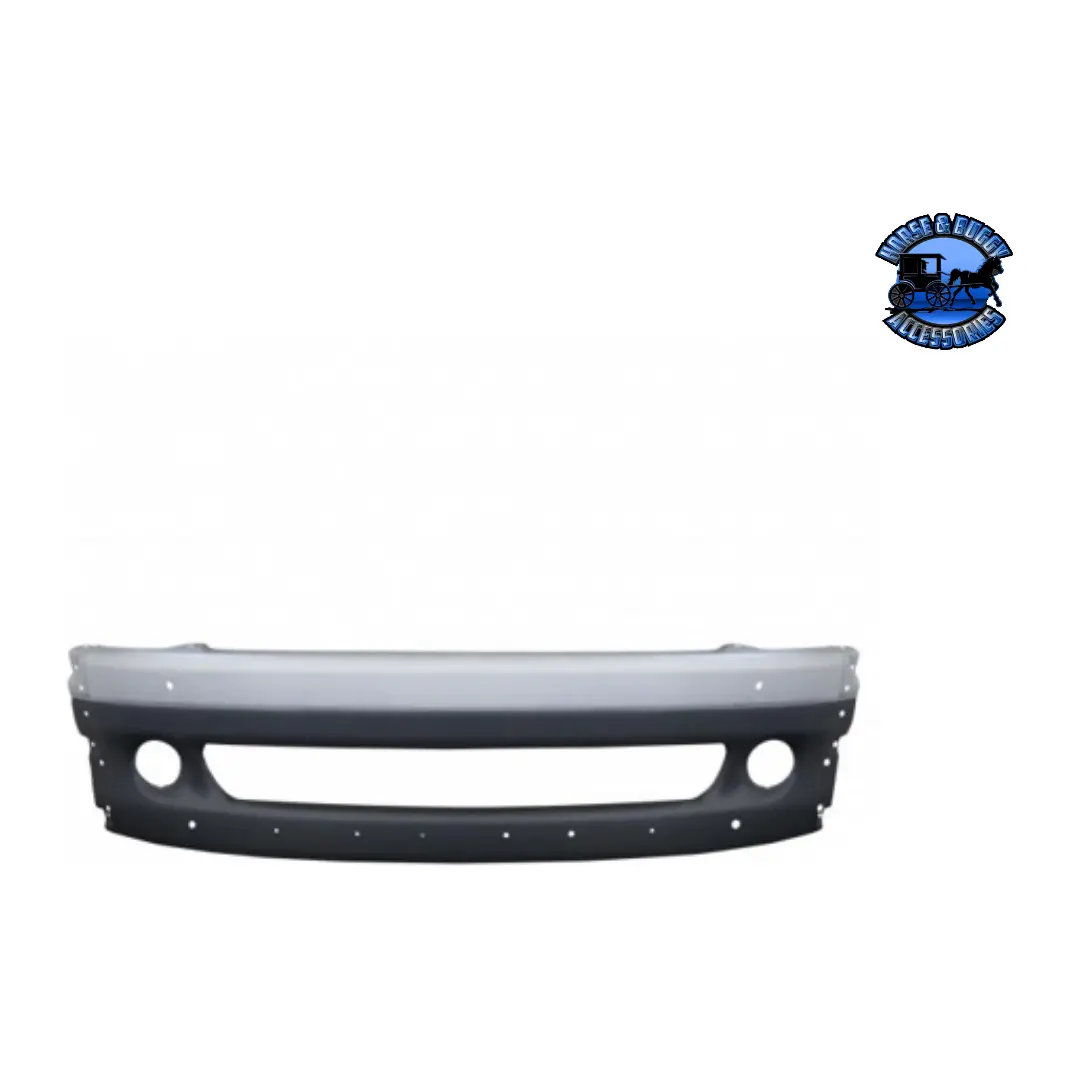 #21-26020-007 Freightliner Columbia Center Bumper - Silver Without Tow Hole 1