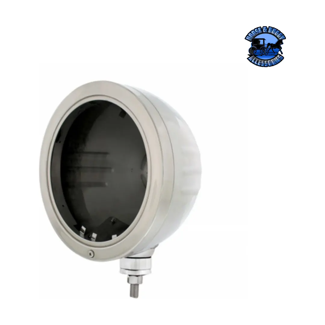 Stainless "Bullet" Embossed Stripe Headlight Housing #32729 1