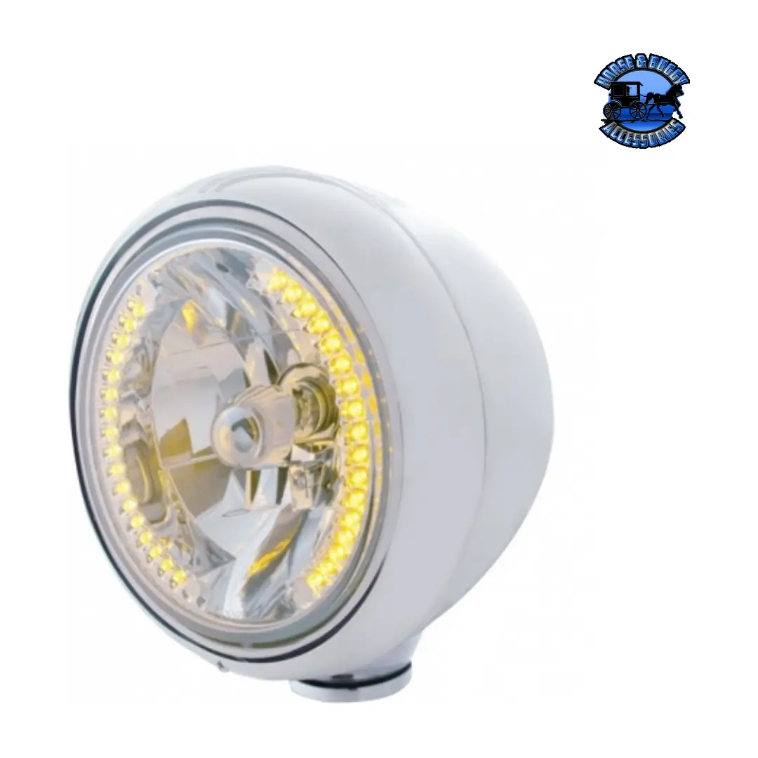 Guide 682-C Style Headlight H4 Bulb With 34 Amber Led (Choose Color) 1