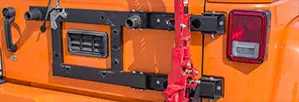 Spare Tire Carrier Reinforcement Bracket W/ Tailgate Hinges 1