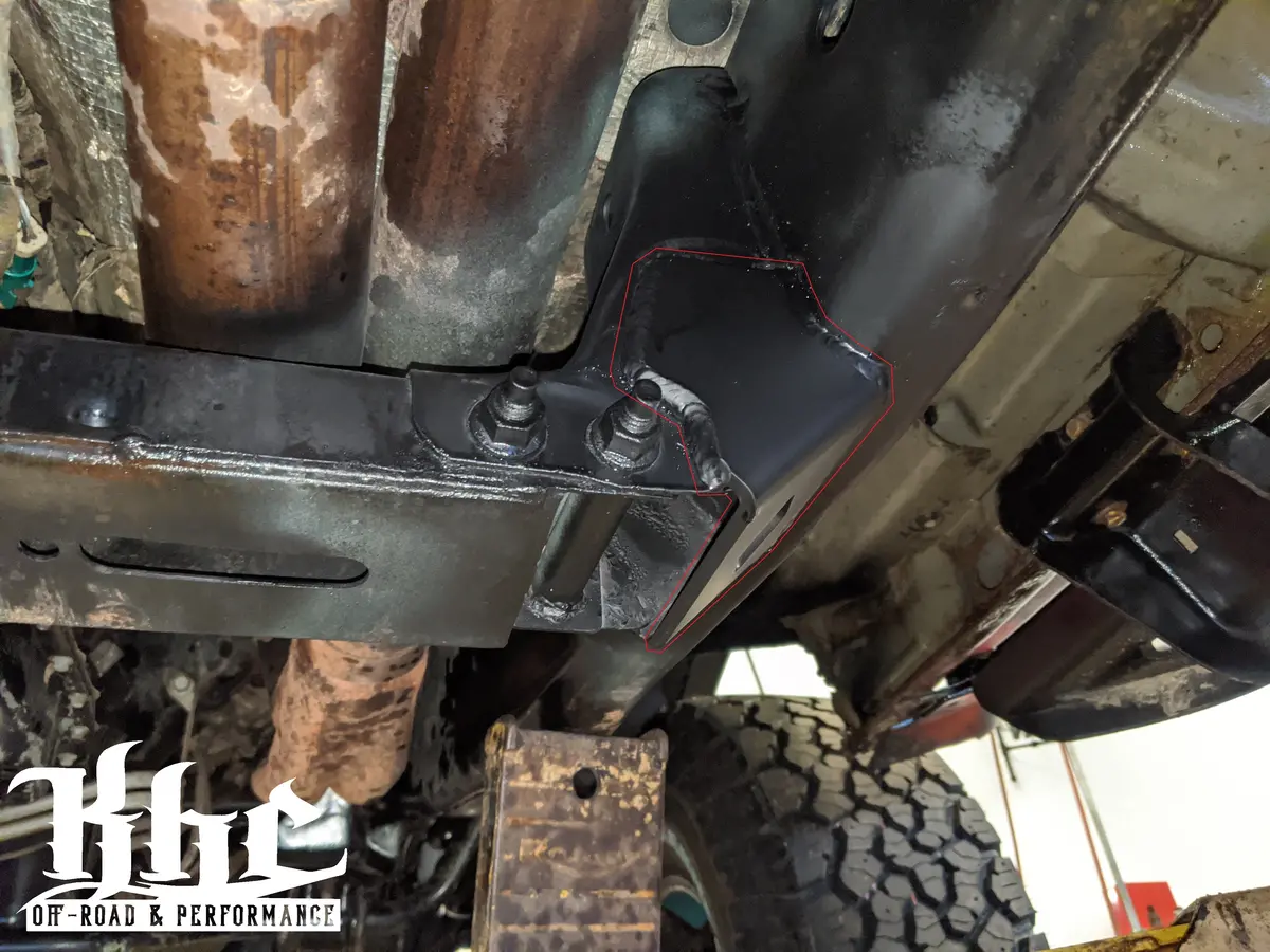 Khc Off-Road Gen 1 Raptor/Gen 12 F150 Transfer Case Cross Member Support Kit (Weld On) 1