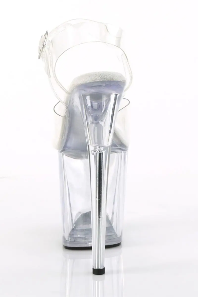 Pleaser Usa Flamingo-808 8Inch Stilettos - Clear 5