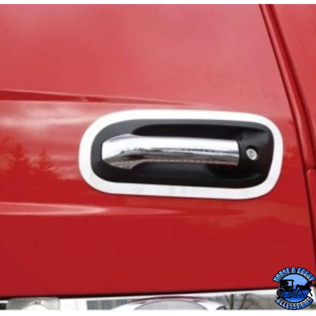 Stainless Peterbilt 567/579 Door Handle Trim #29025 1