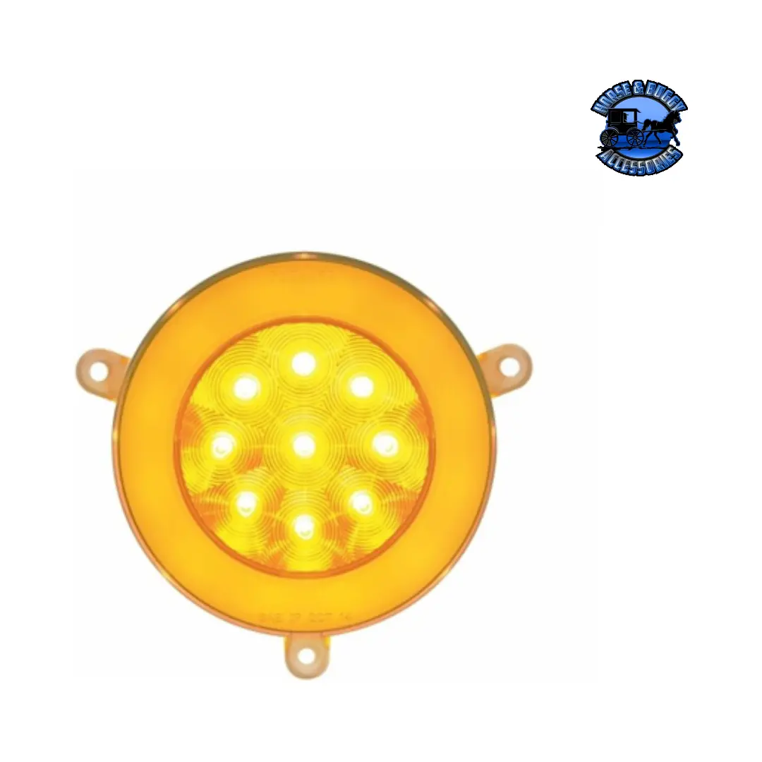 21 Led Glolight Daytime Running Light For 2005-2010 Freightliner Century -Amber Led/Clear Lens #37115 1
