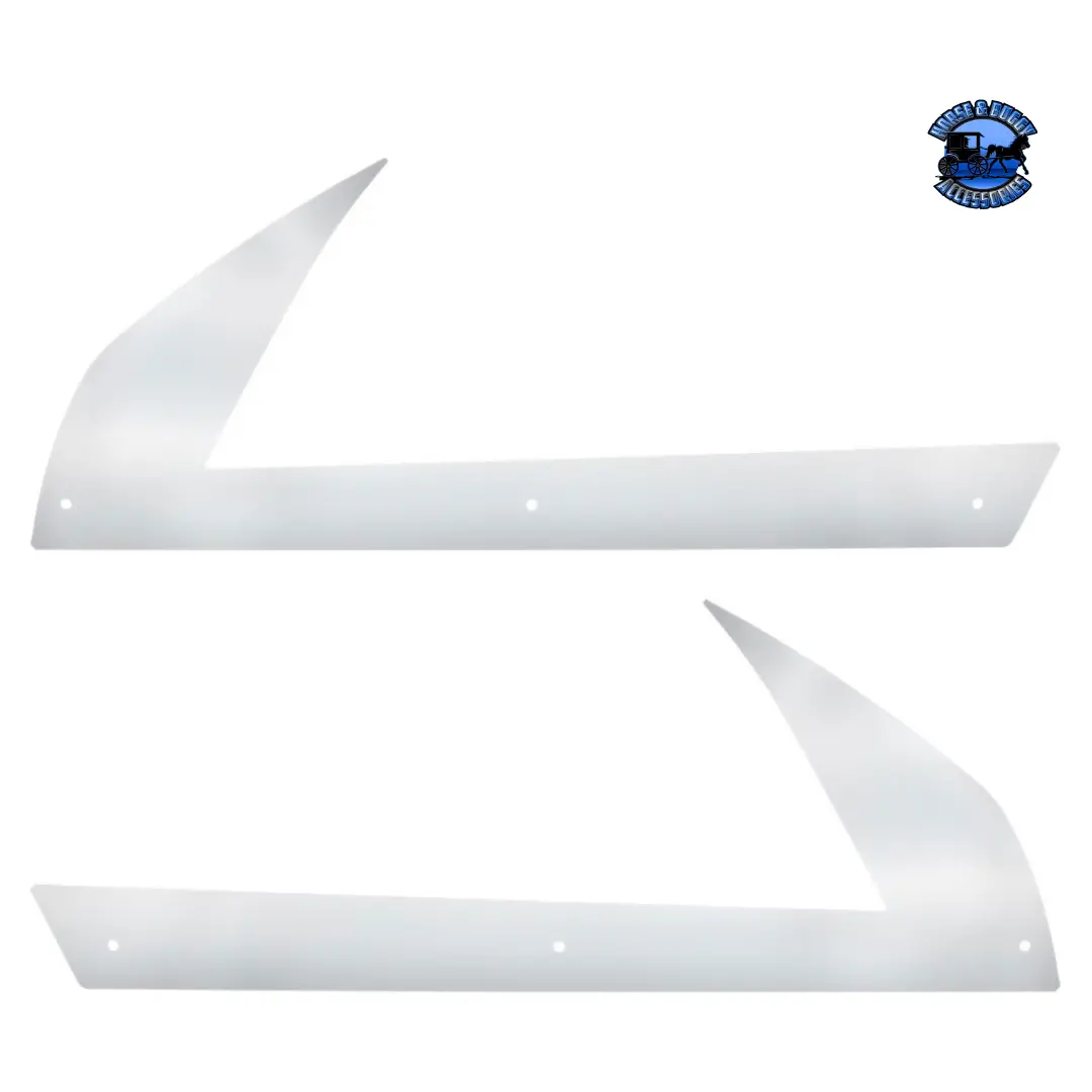 430 Ss Below Headlight Fender Guards For 2018-2024 Freightliner Cascadia (Pair) #29149 1