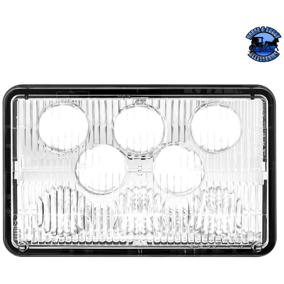 Ultralit - 8 High Power Led 4" X 6" Headlight (Choose High Or Low) 1