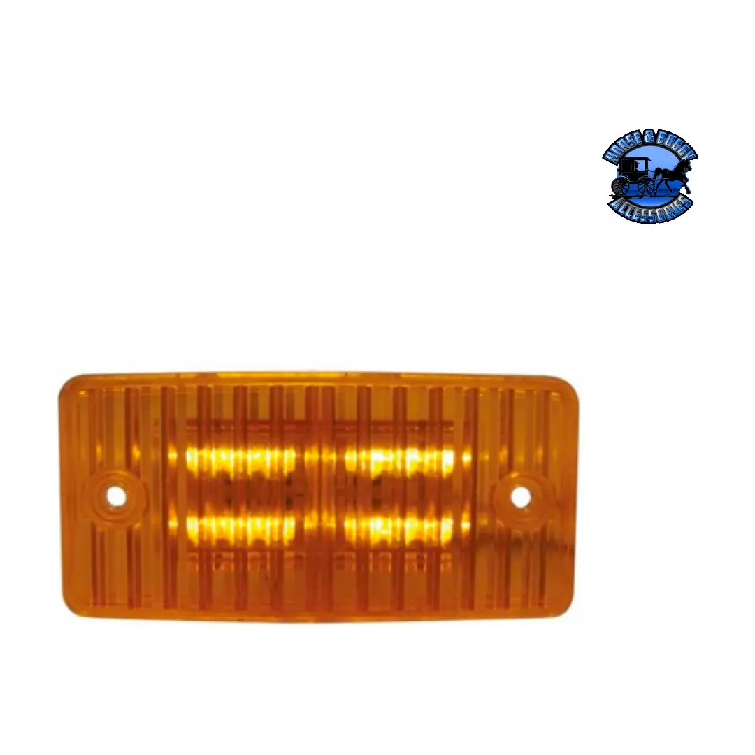 12 Led Cab Light For Freightliner Century (1996-2011) And Columbia (2001-2017) - Amber Led/Amber Lens #37645 1