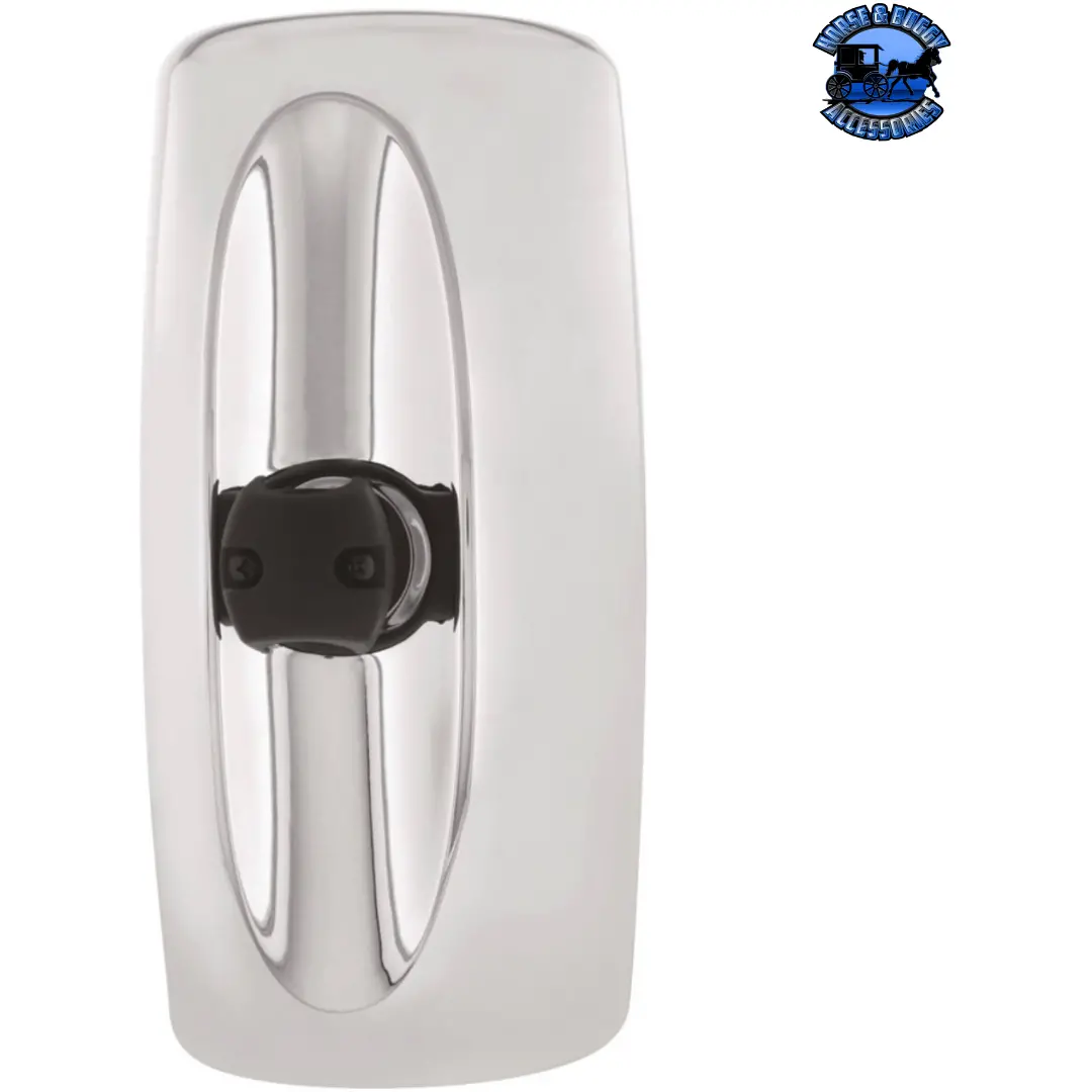 Chrome Main Mirror Head For Freightliner M2 - Fits Lh & Rh, Non Heated, Non Power Adjust #42359 1