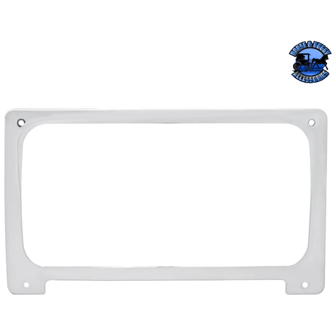 Chrome Plastic Center Gauge Cluster Bezel With Visor For 2001-2016 Freightliner Columbia #42068 1