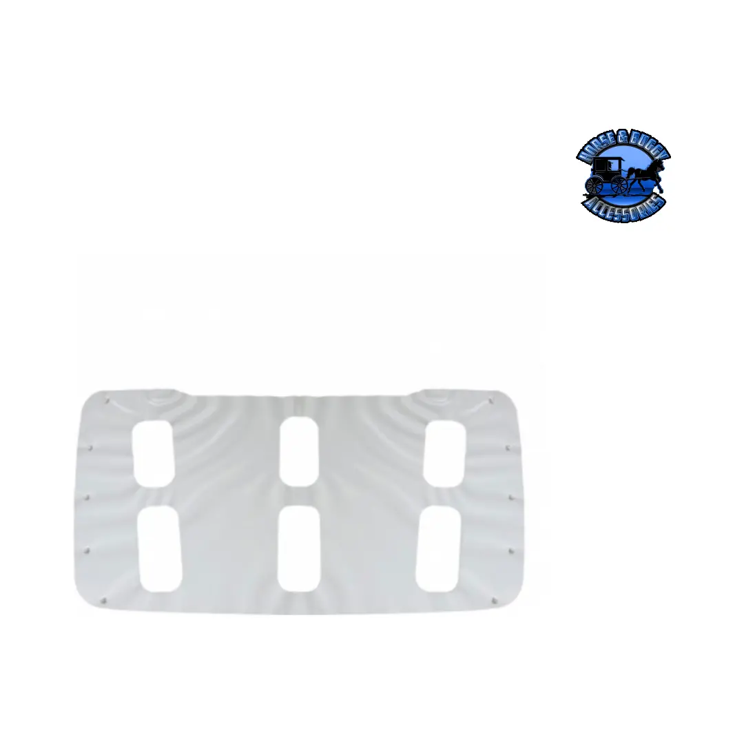 White Vinyl Front Winter Guard For 2008-2017 Freightliner Cascadia #21149 1