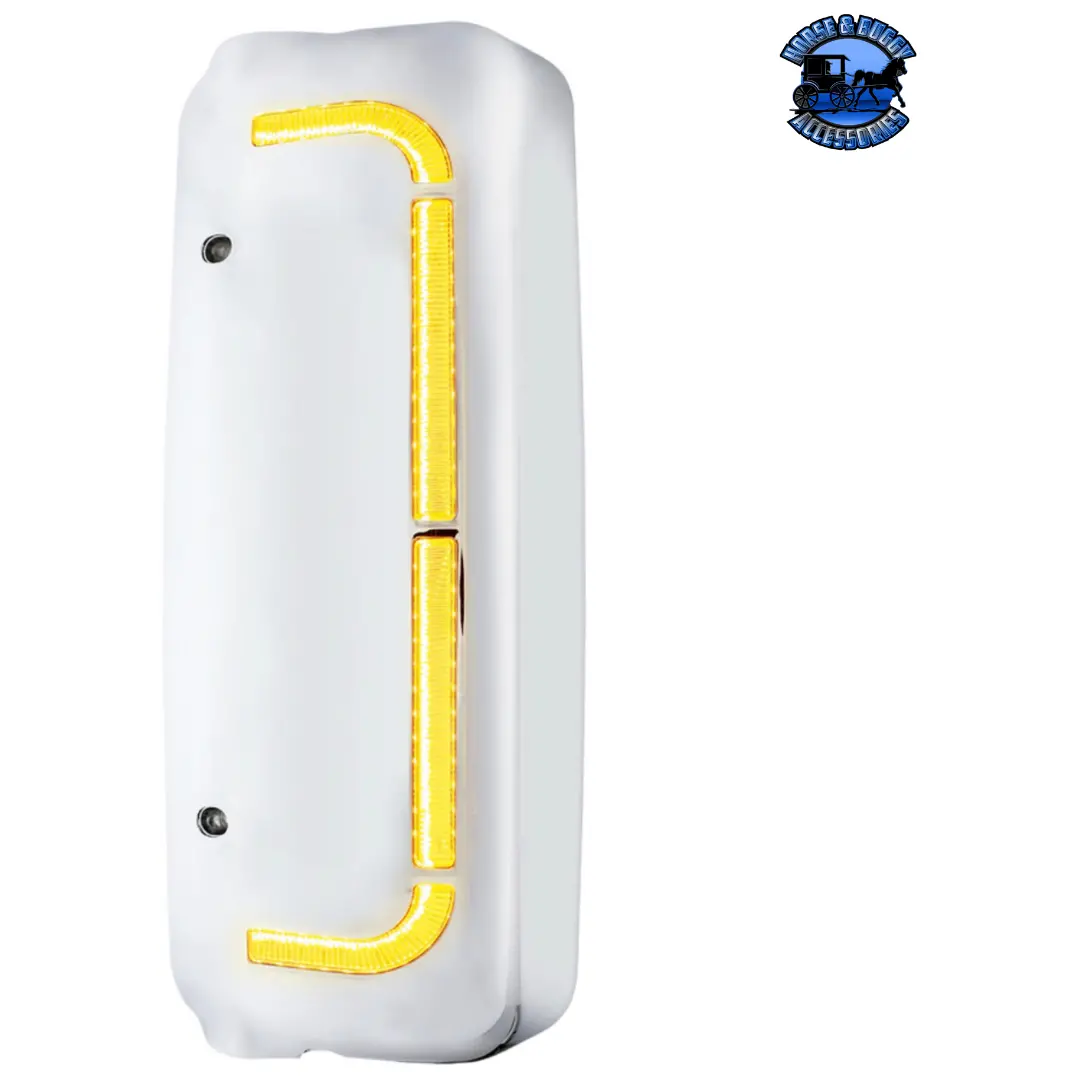 48 Led Chrome Mirror Cover With Sequential Led For Fl Century (2005-2010) & Columbia (2005-2020) (Choose Side) 1