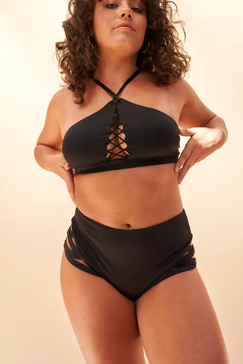Lunalae Kylie Seamless Top - Black 1
