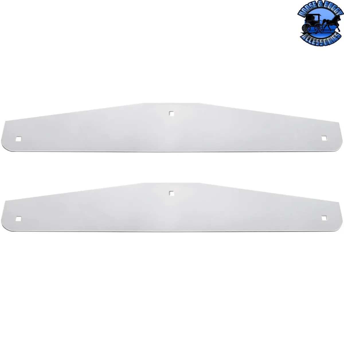 24" X 4" Stainless Steel Bottom Mud Flap Plate - Bolt Thru (Cbox/Pair) #21409Cb 1
