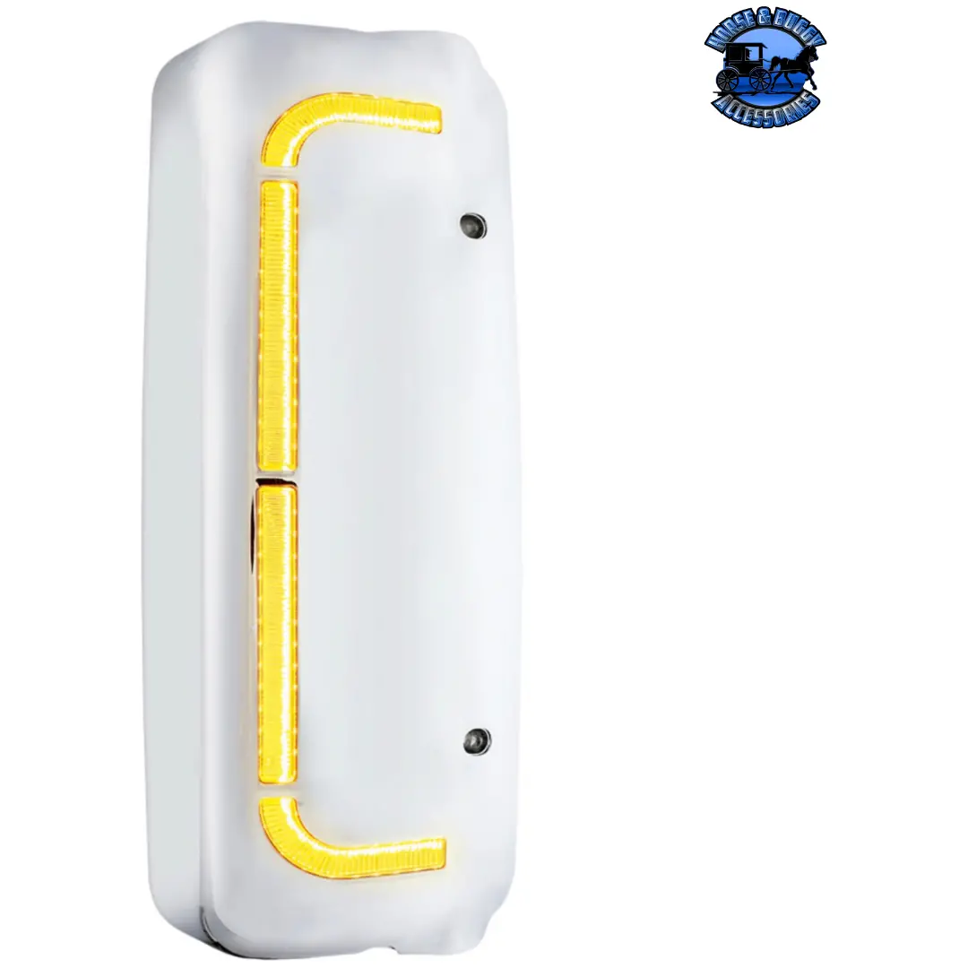 48 Led Chrome Mirror Cover With Sequential Led For Fl Century (2005-2010) & Columbia (2005-2020) (Choose Side) 2