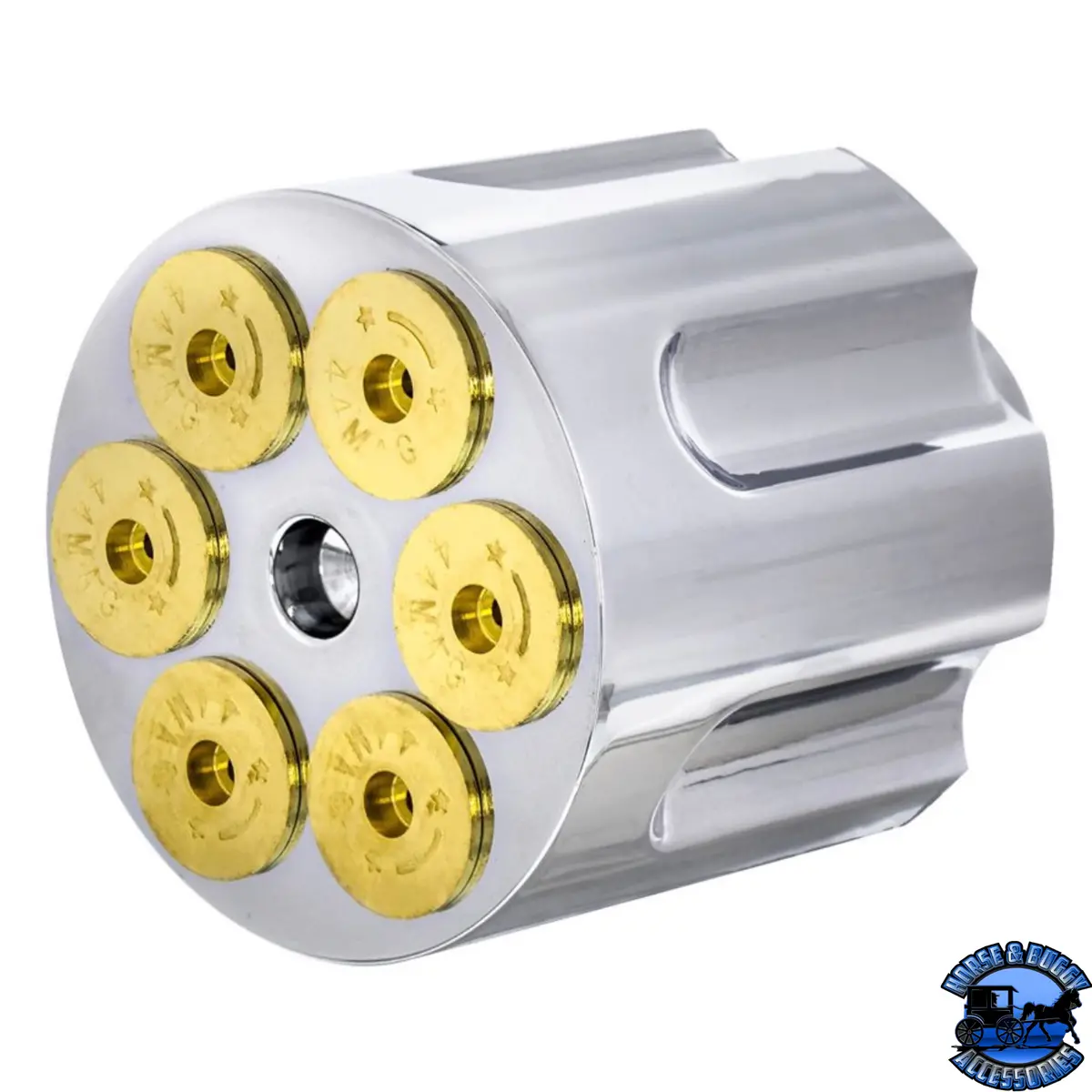 Chrome Aluminum Gun Barrel Air Valve Knob - Screw-On #23399 1