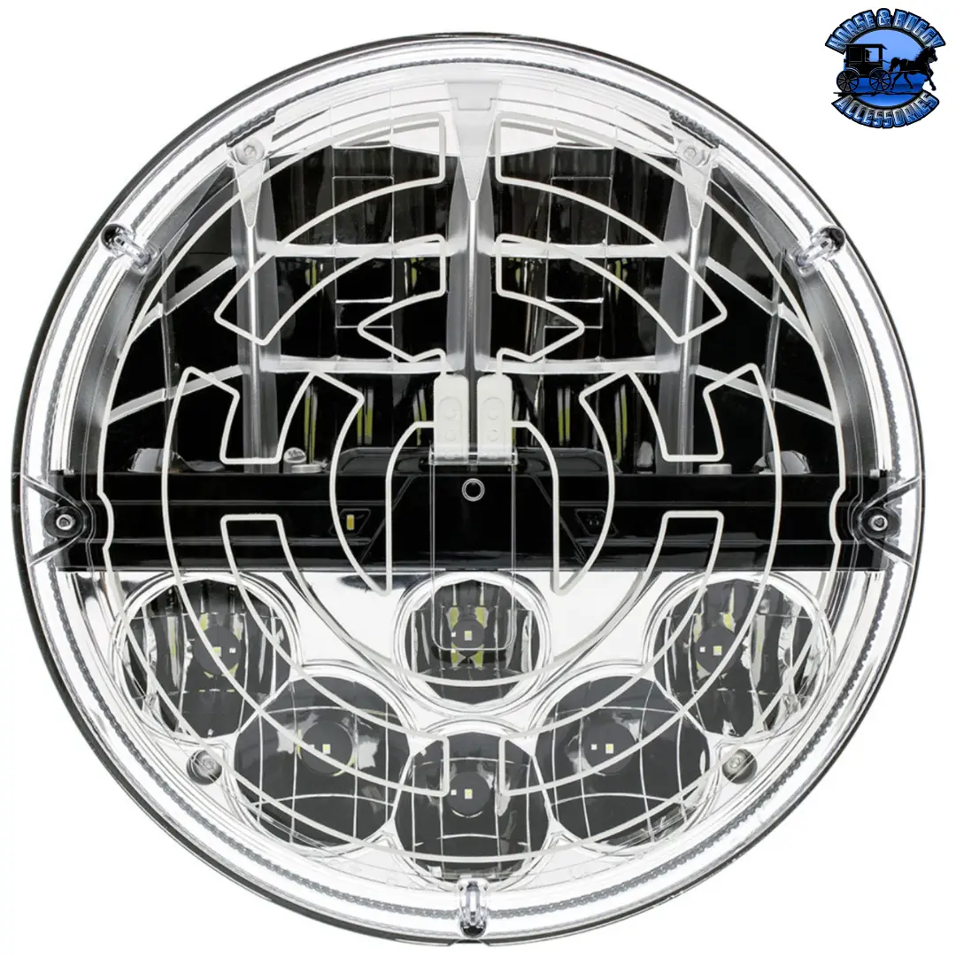 Ultralit - Heated 7" Led Headlight With Polycarbonate Lens & Housing #34138 1