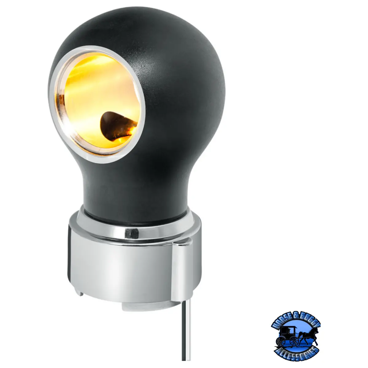 Thread-On Charlotte Style Gearshift Knob With Led 9/10 Speed Adapter  (Choose Finish)(Choose Led Color) 7