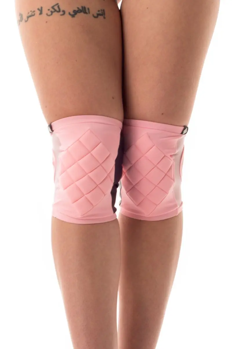 Poledancerka Grippy Kneepads - Baby Pink (With Pocket) 1
