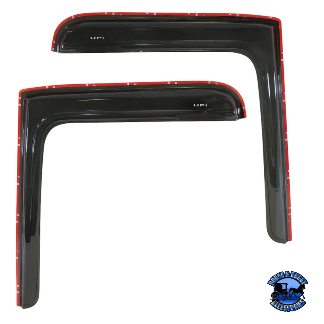 Window Vent Visor For 2008-2017 Freightliner Cascadia - Smoke (Pair) #91510 1