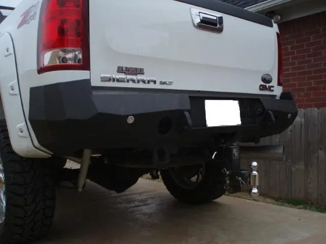 2007-2014 Gmc Sierra 2500/3500 Rear Bumper | Parking Sensor Cutouts Available 1