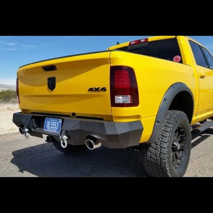 2009-2022 (Classic) Ram 1500 Factory Dual Exhaust Rear Bumper | Parking Sensor Cutouts Available 1