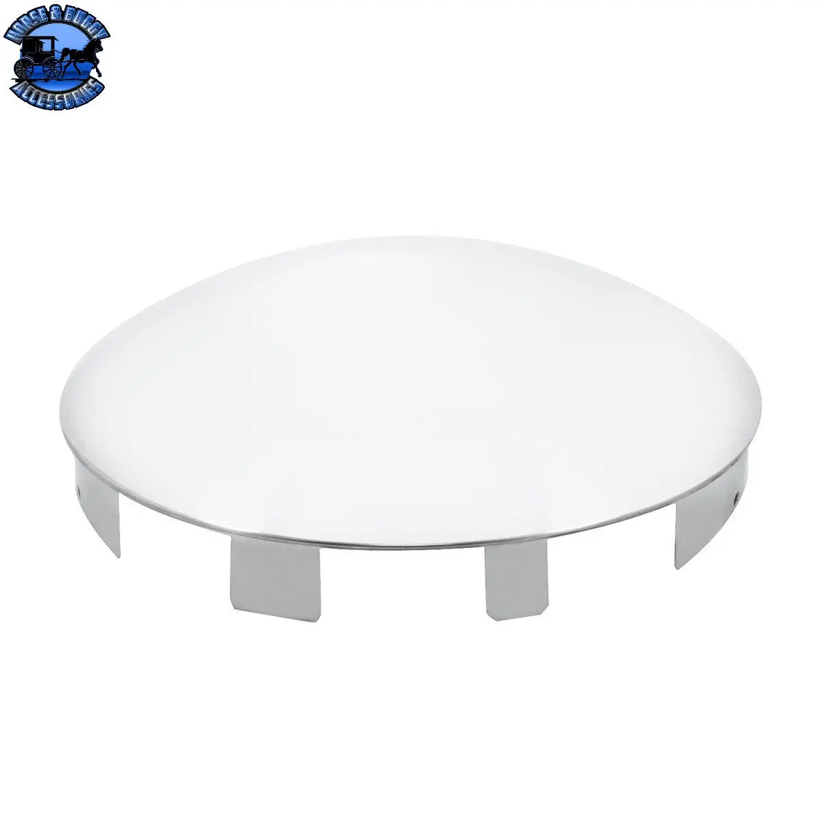 Up-20108 Universal Stainless Steel Dome Front Hub Cap - 1" Lip 1