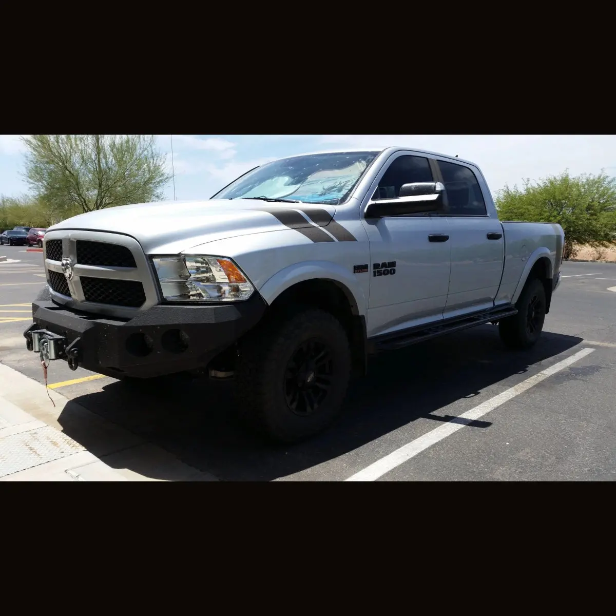 2013-2022 Classic Only Ram 1500 Sport Front Bumper | Parking Sensor Cutouts Available 1