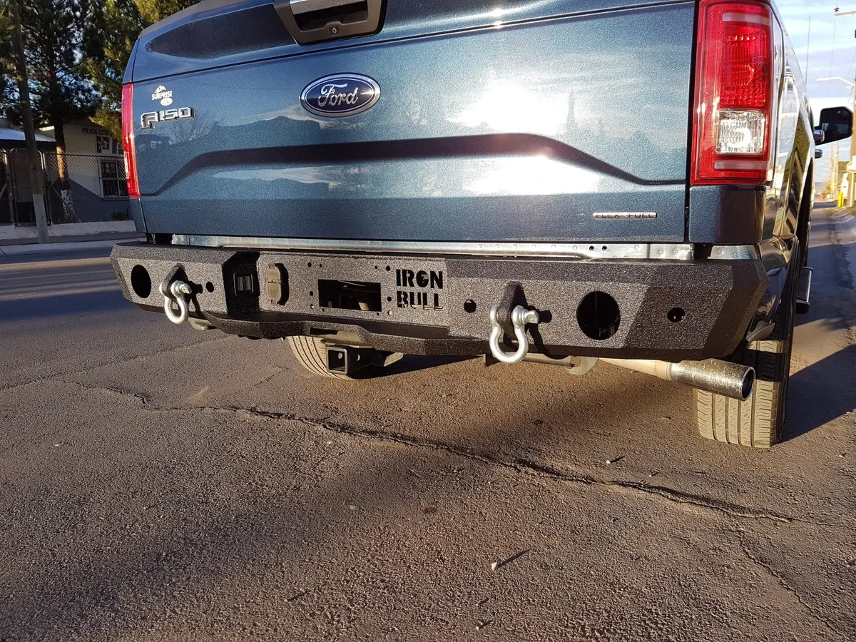 2015-2020 Ford F150 Rear Bumper | Parking Sensor Cutouts Available 1