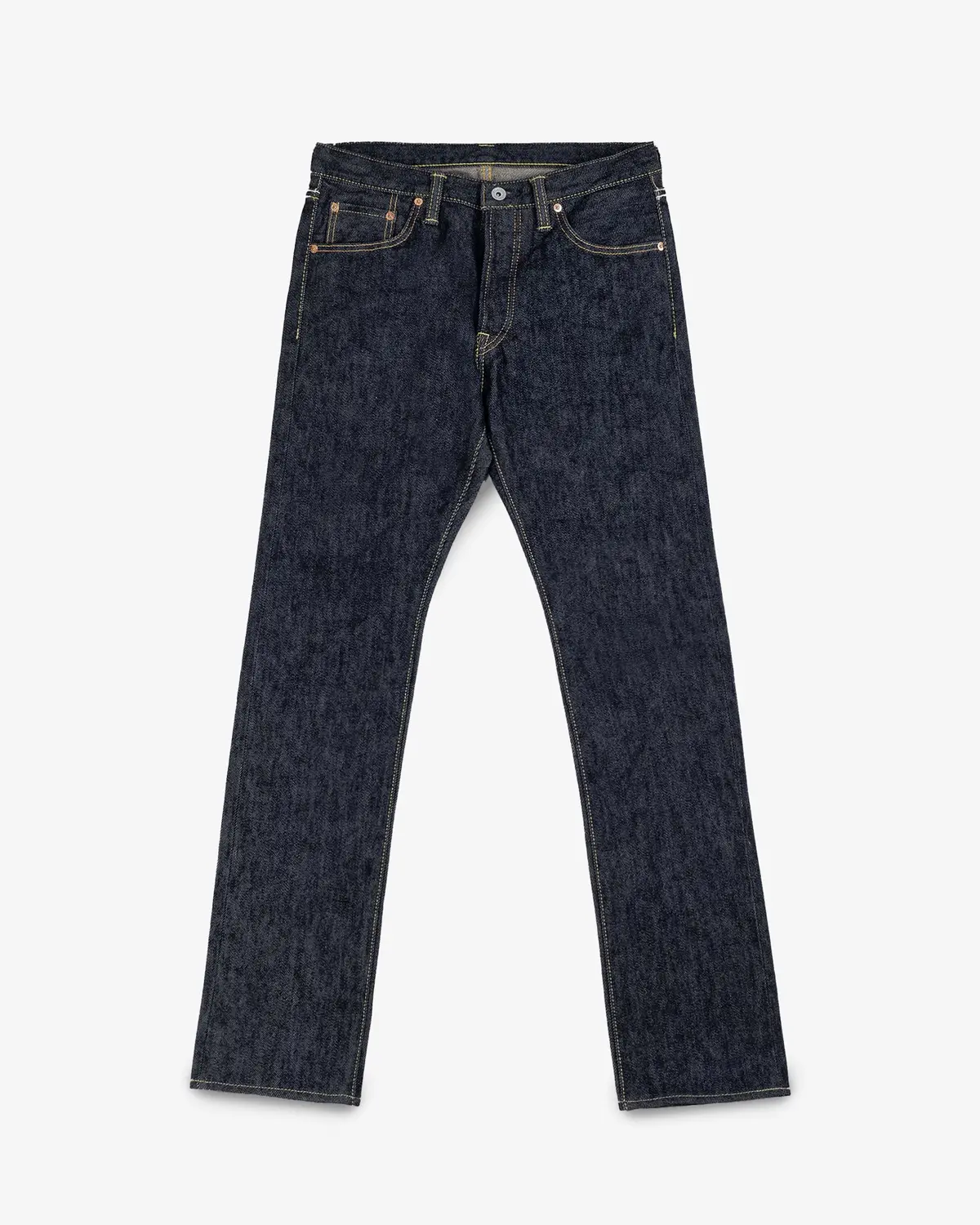 21Oz Selvedge Denim Slim Cut Jeans - Indigo (With Tonal Pocket Arcs) 1