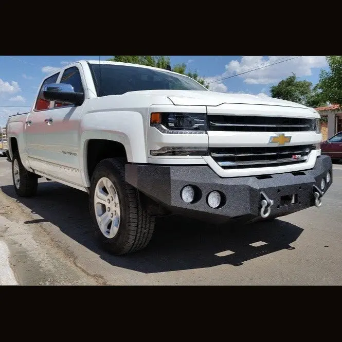 2016-2018 Chevrolet Silverado 1500 Front Bumper | Parking Sensor Cutouts Available 1