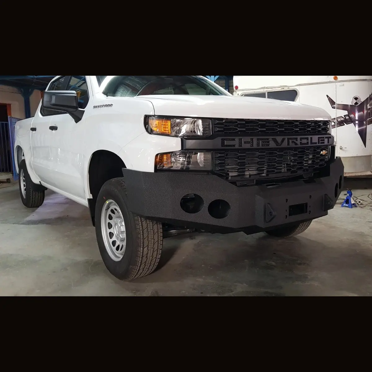 2019-2021 Chevrolet Silverado 1500 Front Bumper | Parking Sensor Cutouts Available 1