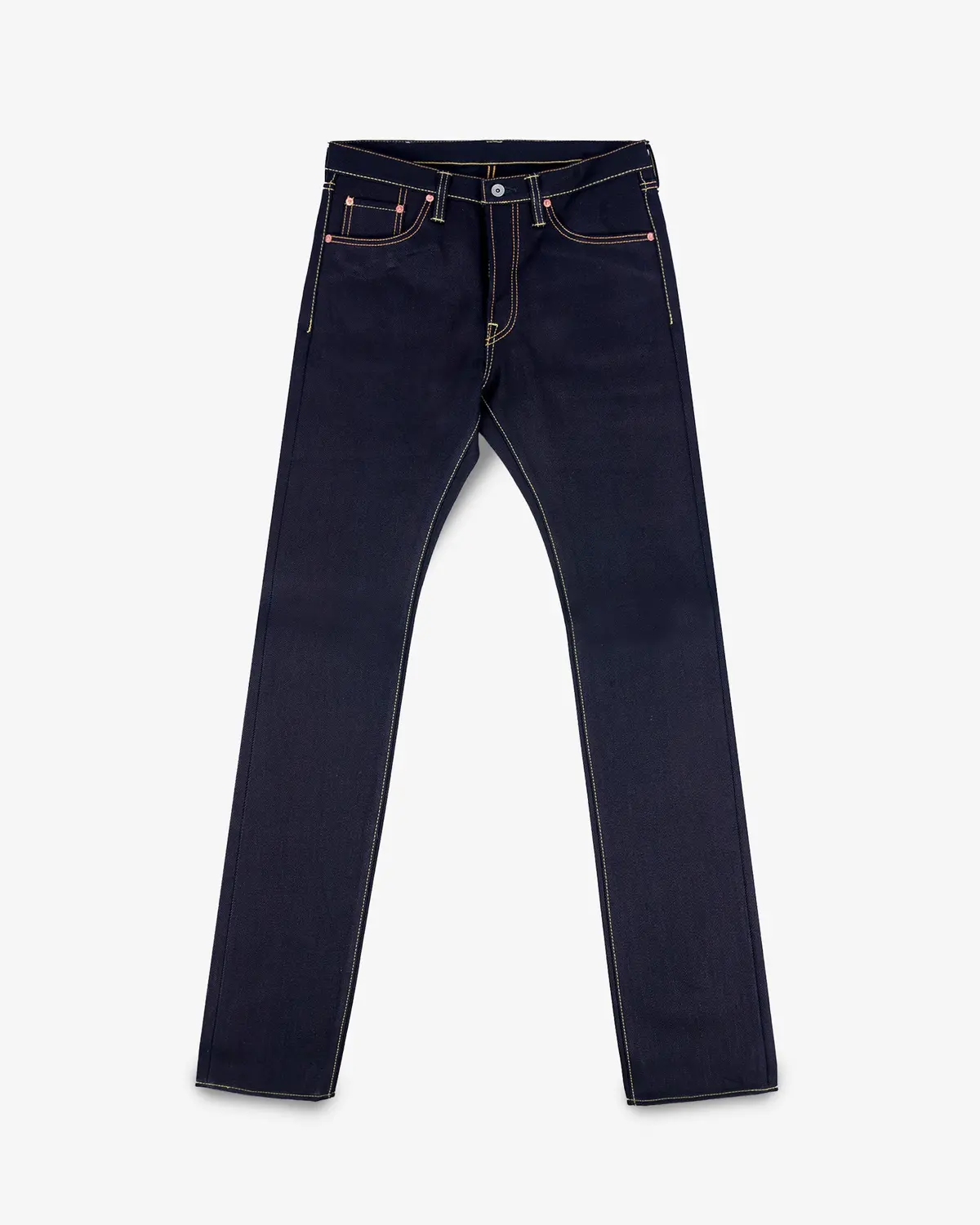 25Oz Selvedge Denim Slim Cut Jeans - Indigo/Black 1
