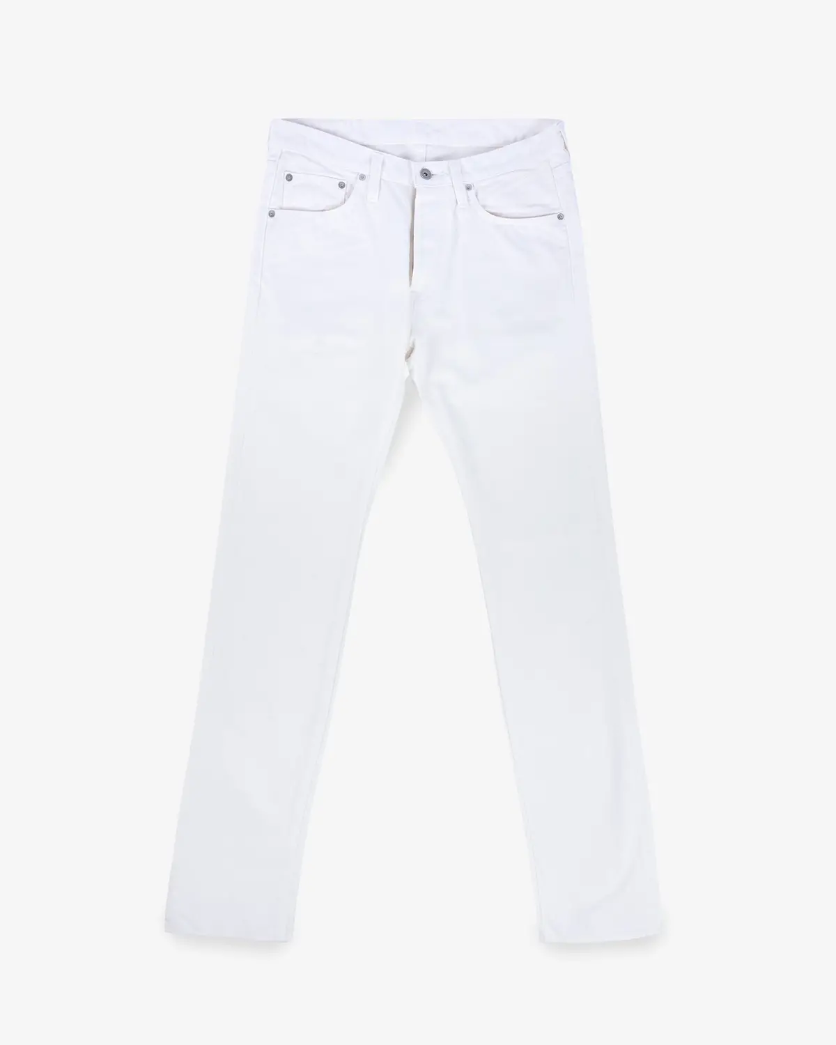 13.5Oz Denim Slim Cut Jeans - White 1